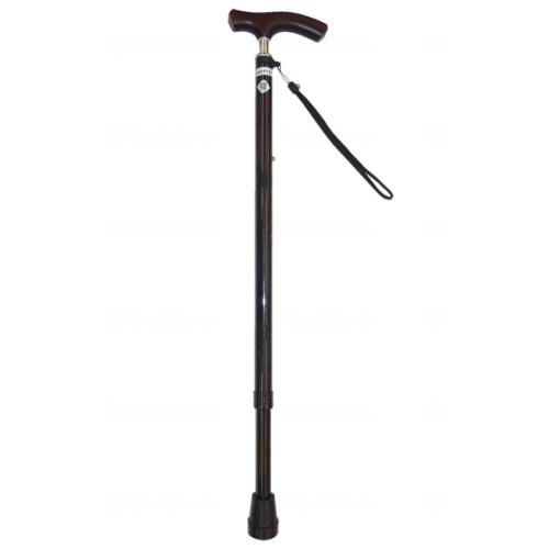 スリムネック 伸縮杖 ベーシックタイプ　ブラックラメ　グラフィックソリューションズ [杖 ステッキ 転..