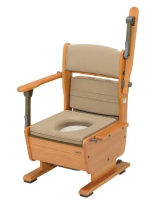 【個人宅への配送不可】さわやかチェアPT 通常便座 肘掛けはね上げ式 8221 ウチヱ [介護 ポータブルトイレ ウチエ a-w]※代金引換不可※北海道、沖縄、離島への配送不可