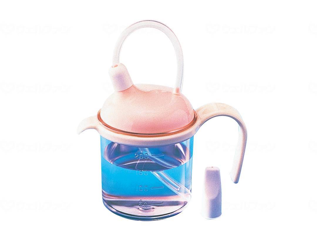 ストロー付きカップ　浅井商事 [食事 介護 コップ フタ ストロー a-w] ※代金引換不可※沖縄、離島への配送不可