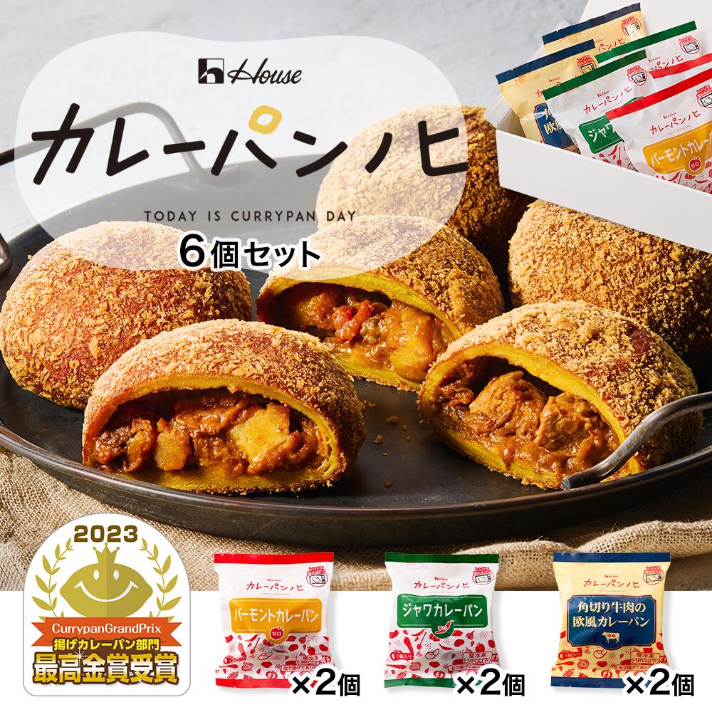 【公式】ハウス食品　カレーパンノヒ 6個セット（バーモントカ