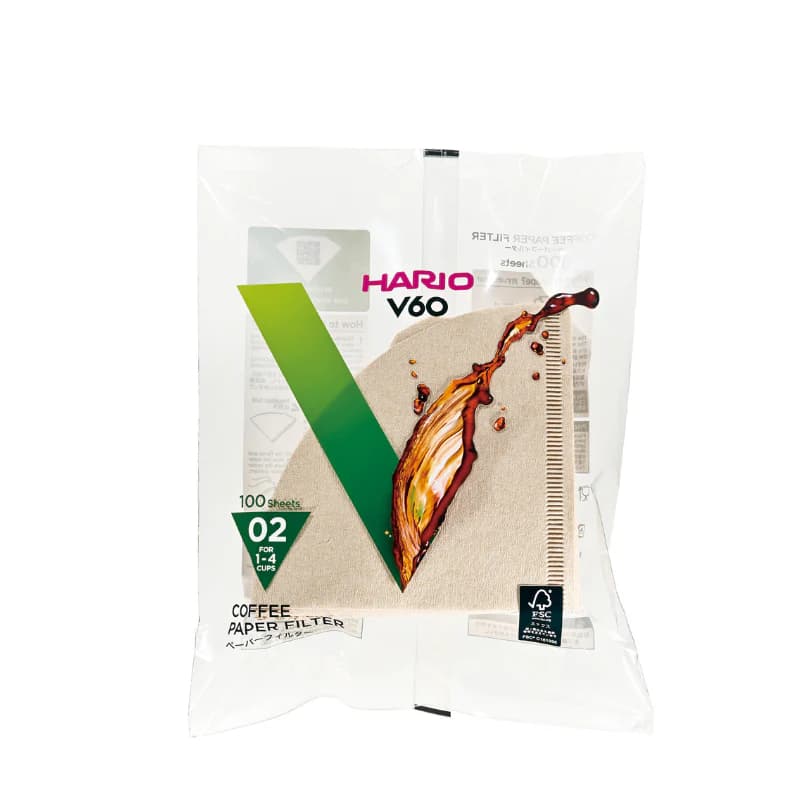 【最大1000円OFF】ハリオ　V60用ペーパーフィルター02M 100枚 VCF-02-100M【ハリオ hario コーヒー器具..