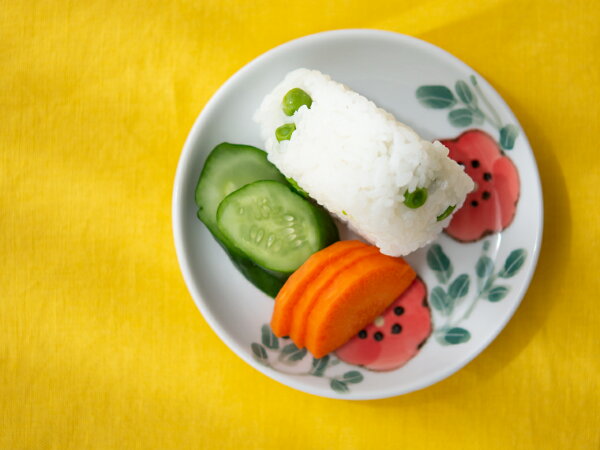 米満麻子ひなげし/4寸平皿【くたにせいよう九谷焼和食器小皿取り皿】