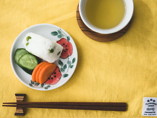 米満麻子ひなげし/4寸平皿【くたにせいよう九谷焼和食器小皿取り皿】