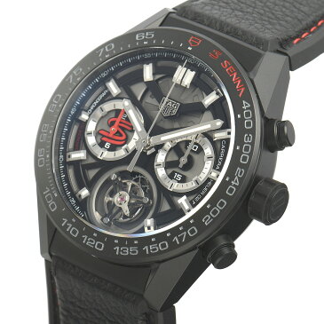 タグ・ホイヤー TAG HEUER カレラ ホイヤー02T フライングトゥールビヨン アイルトンセナエディション世界限定175本 CAR5A91.FT6162【中古】【極美品】メンズ 腕時計 送料無料