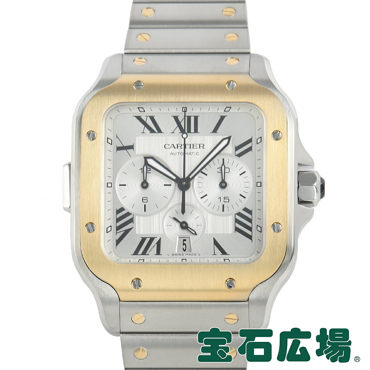 カルティエ サントス 腕時計（メンズ） 【最大30000円OFFクーポン6/1(土)0時開始】カルティエ CARTIER サントス ドゥ カルティエ クロノグラフ XL W2SA0008【新品】メンズ 腕時計 送料無料