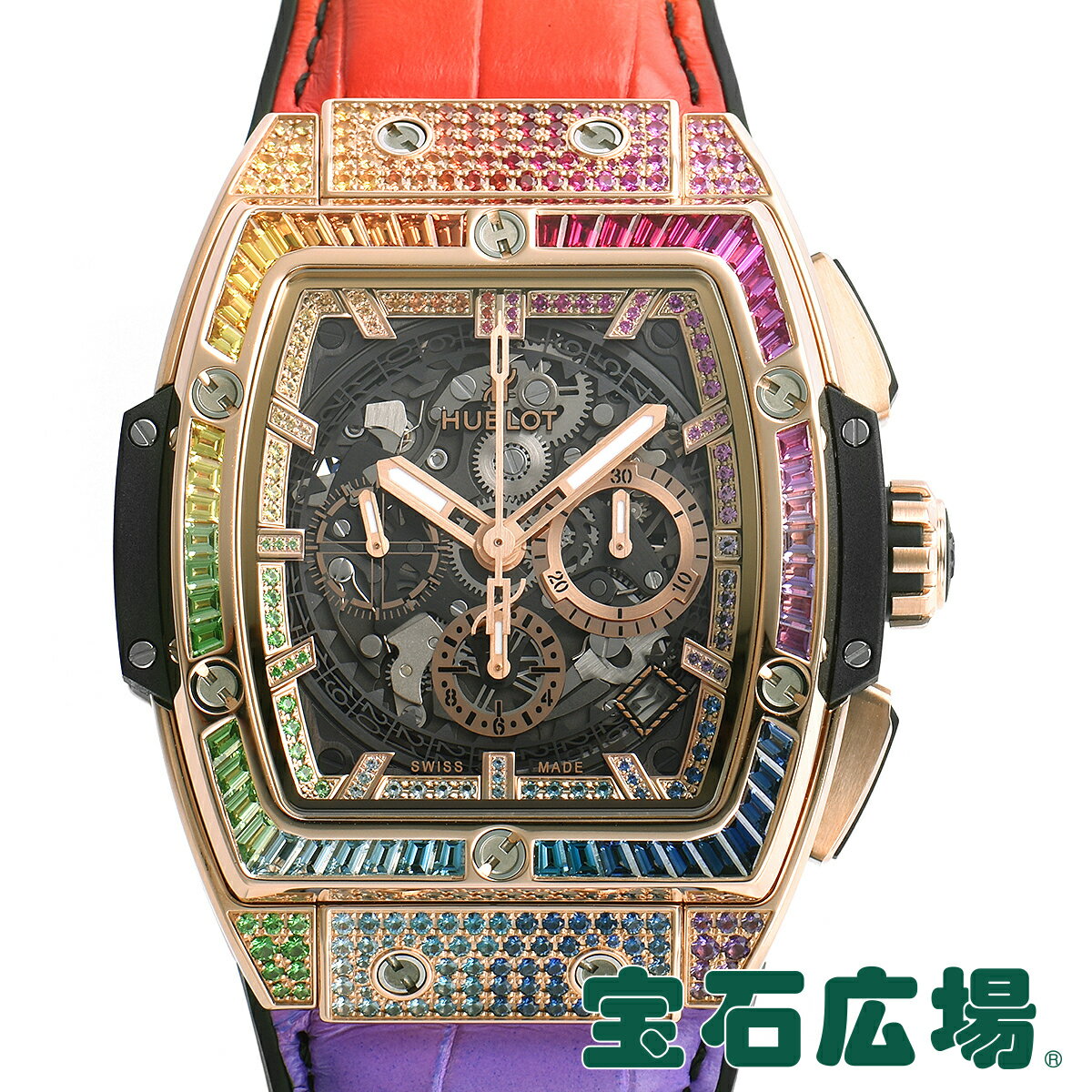 【最大30000円OFFクーポン6/1(土)0時開始】ウブロ HUBLOT スピリットオブビッグバン キングゴールド レインボー 641.OX.0110.LR.0999【新品】メンズ 腕時計 送料無料