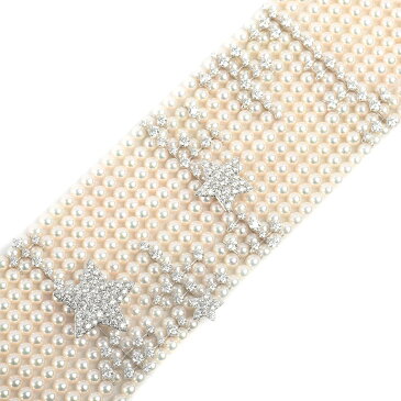 ミキモト MIKIMOTO MIKIMOTO×HELLO KITTY パール・ルビー・オニキス・イエローダイヤ・ダイヤ 12連ロングネックレス ハローキティ40周年記念コラボ 【中古】 ジュエリー 送料無料