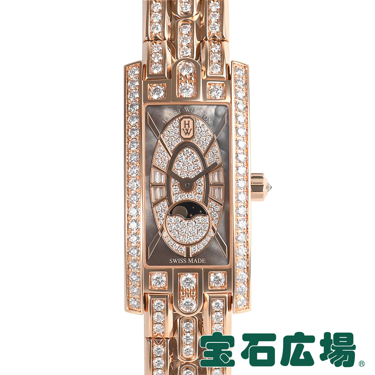 ハリー ウィンストン HARRY WINSTON アヴェニューC ミニ ムーンフェイズ AVCQMP16RR006【新品】レディース 腕時計 送料無料