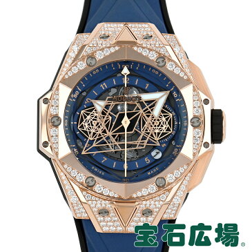 ウブロ HUBLOT ビッグバン ウニコ サンブルーII キングゴールド ブルー パヴェ 418.OX.5108.RX.1604.MXM20【新品】メンズ 腕時計 送料無料