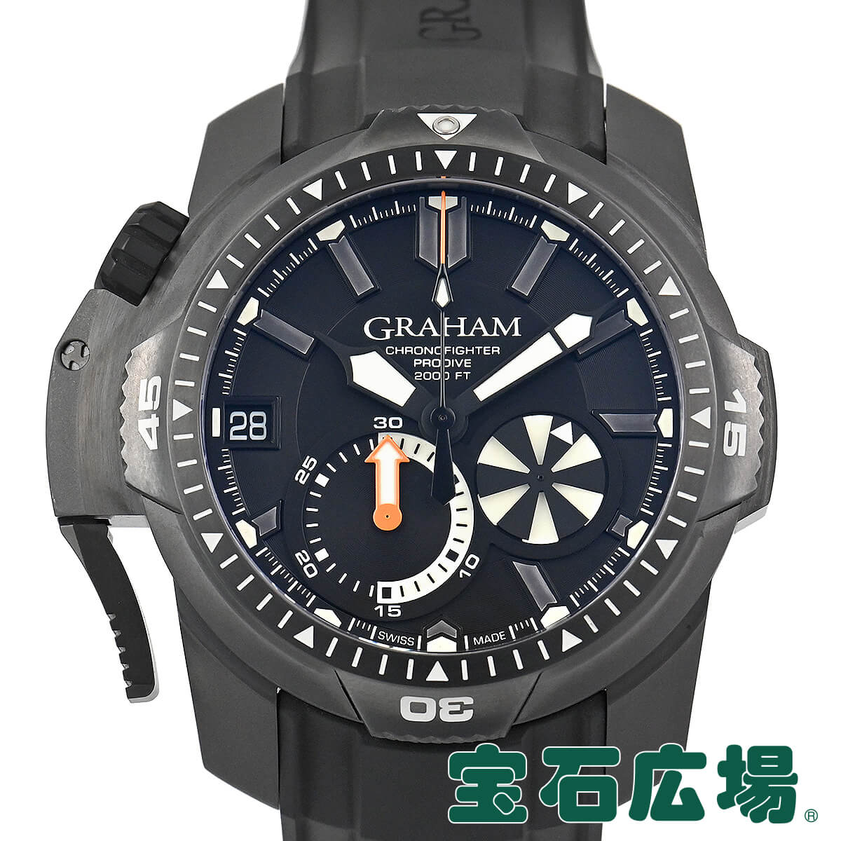 グラハム 腕時計（メンズ） 【最大30000円OFFクーポン6/1(土)0時開始】グラハム GRAHAM クロノファイター プロダイブ 2CDAB.B02A.K80H【新品】メンズ 腕時計 送料無料