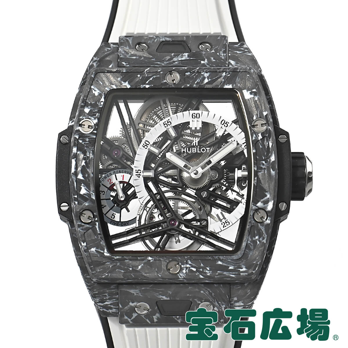 【最大30000円OFFクーポン6/1(土)0時開始】ウブロ HUBLOT スピリットオブビッグバン トゥールビヨン 5デイ パワーリザーブ 世界限定100本 645.QW.2012.RW【新品】メンズ 腕時計 送料無料