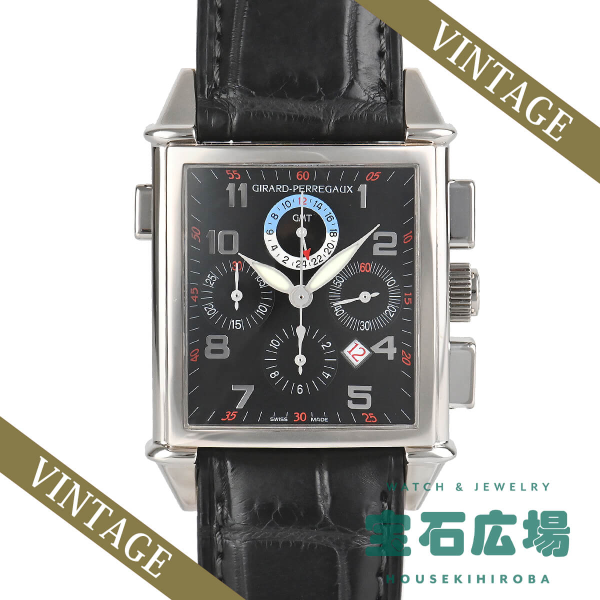 腕時計, メンズ腕時計  GIRARD PERREGAUX 1945 GMT 25975-53-612-BA6A 