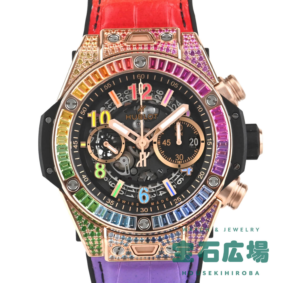 【最大30000円OFFクーポン6/1(土)0時開始】ウブロ HUBLOT ビッグバン ウニコ キングゴールド レインボー 421.OX.1118.LR.0999【新品】メンズ 腕時計 送料無料