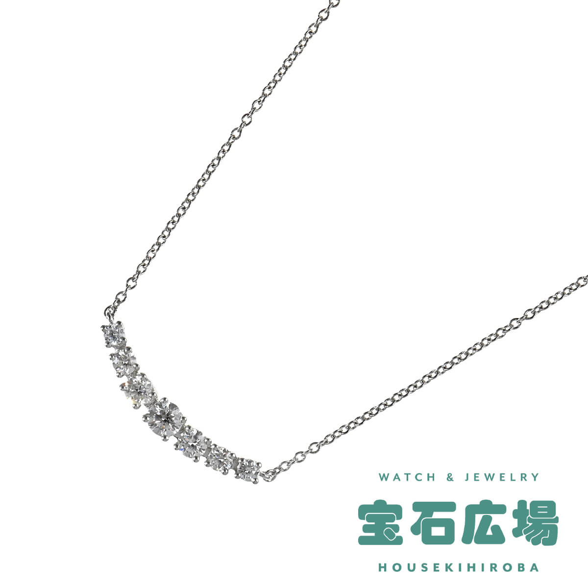 ティファニー TIFFANY＆CO イーストウェスト ダイヤ ネックレス 【中古】レディース ジュエリー 送料無料