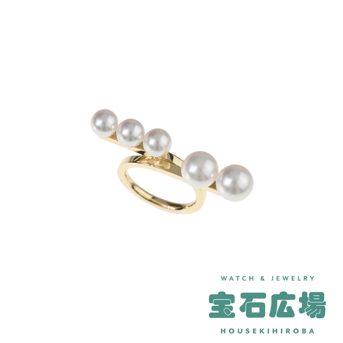 タサキ TASAKI バランス ループ 5Pパール リング R-4816-18KYG【中古】レディース ジュエリー 送料無料のサムネイル