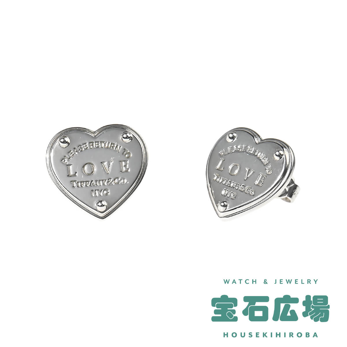 ティファニー ピアス（レディース） 【最大30000円OFFクーポン6/1(土)0時開始】ティファニー TIFFANY＆CO リターントゥティファニー ラブハートタグ ピアス 60013282【新品】ユニセックス ジュエリー 送料無料