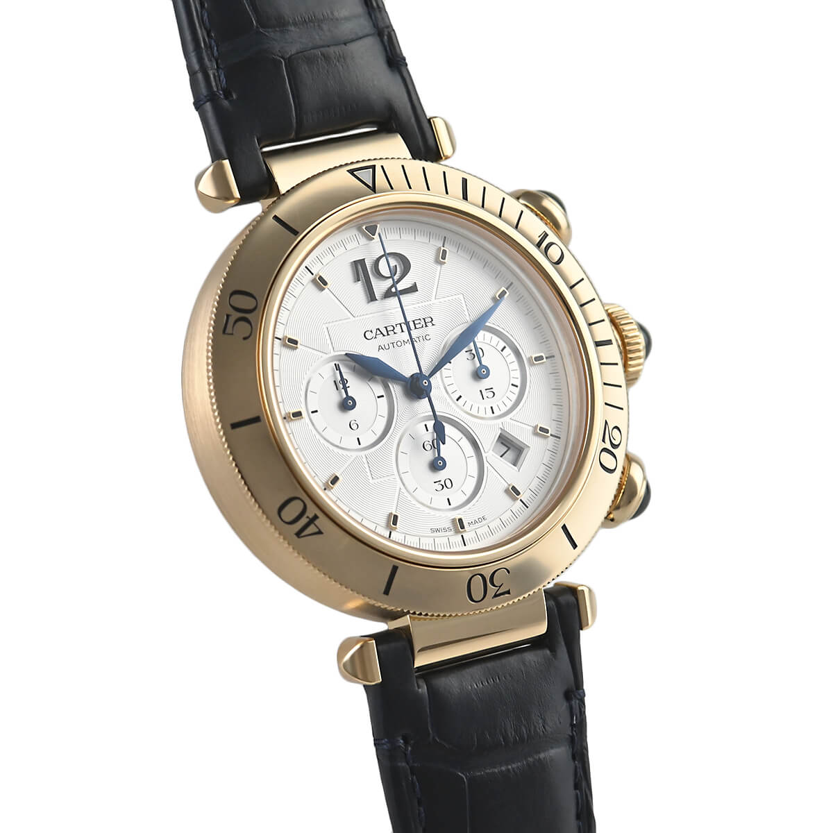カルティエ Cartier パシャ ドゥ カルティエ クロノグラフ WGPA0017【中古】メンズ...