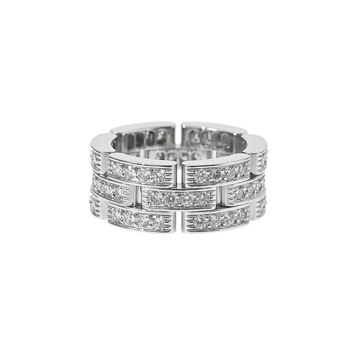 カルティエ Cartier マイヨンパンテール フルダイヤ 3ロウリング N4111748【中古】...
