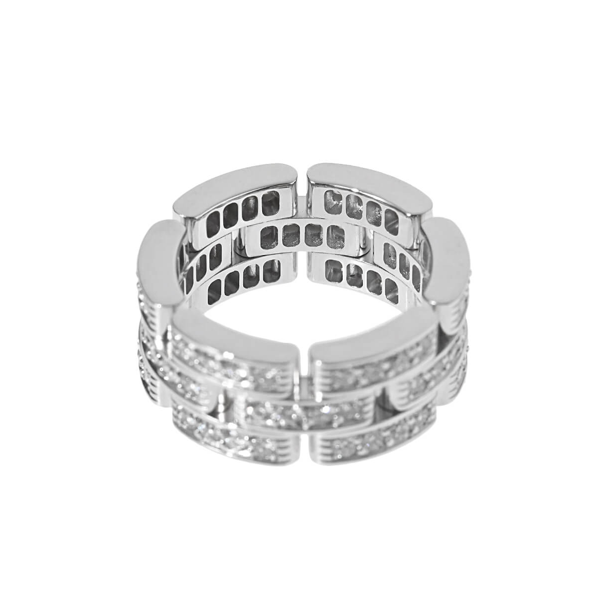 カルティエ Cartier マイヨンパンテール フルダイヤ 3ロウリング N4111748【中古】...
