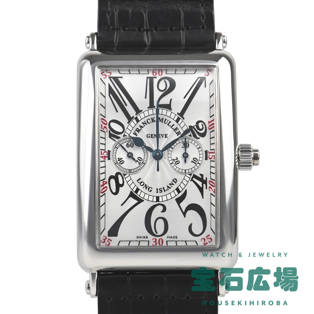 フランクミュラー FRANCK MULLER ロングアイランド クロノグラフ モノプッシャー 1100MP【中古】メンズ 腕時計 送料無料