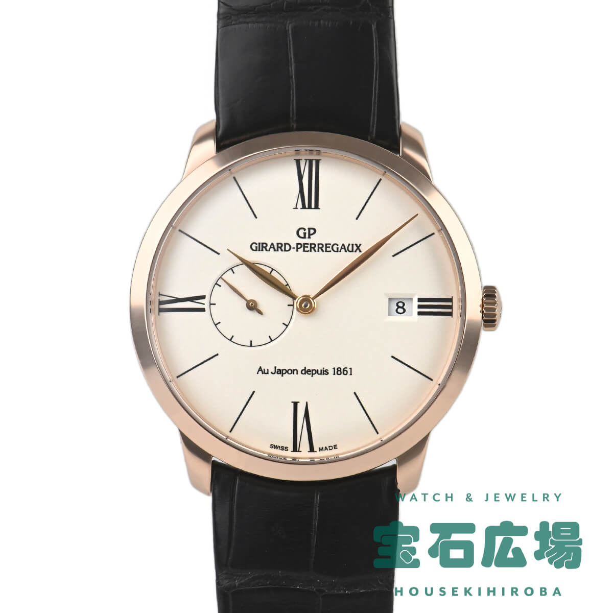 ジラール ペルゴ GIRARD PERREGAUX 1966 フランソワ・ペルゴ 日本限定34本 49526-52-1206SBK6A【中古】メンズ 腕時計 送料無料