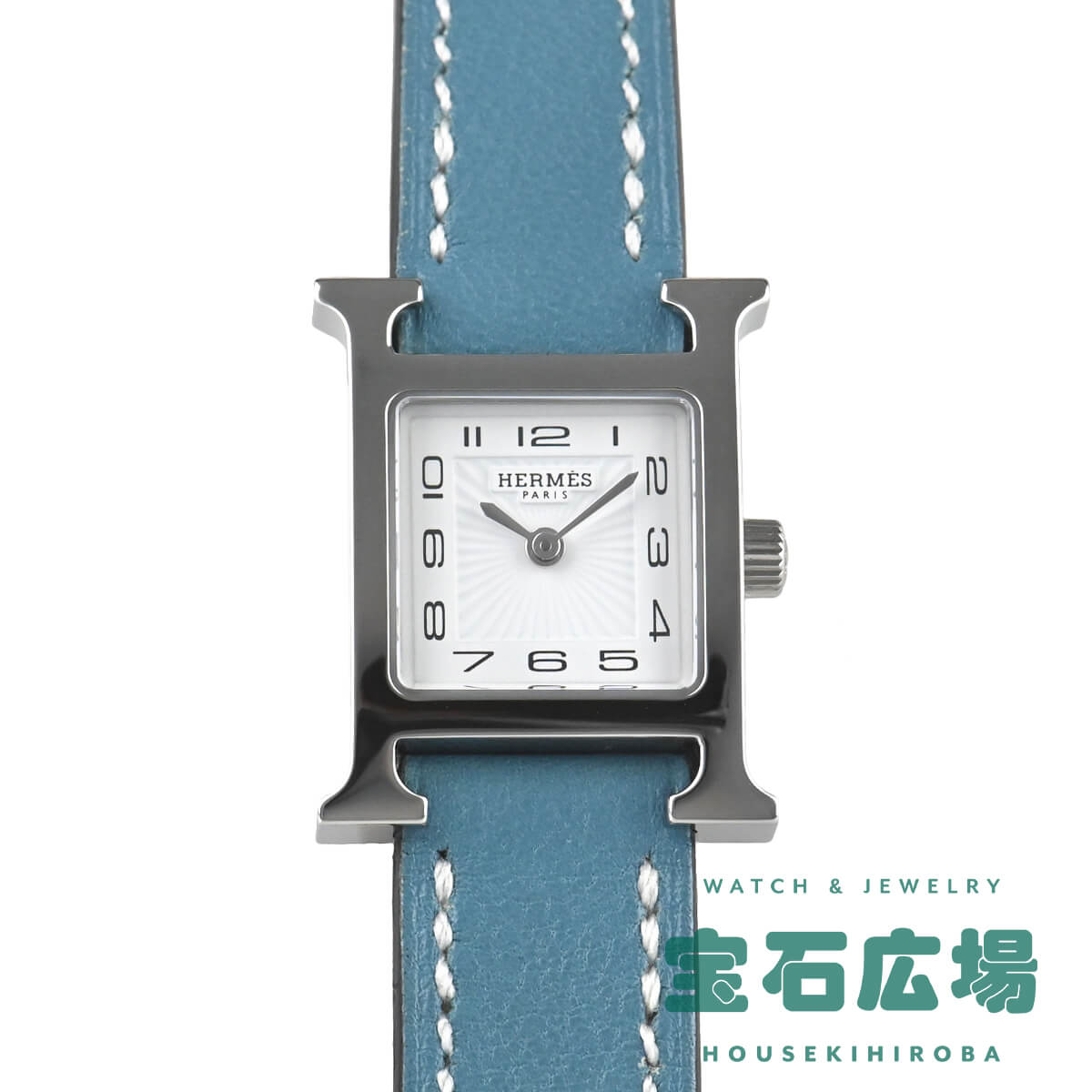 エルメス Hウォッチ 腕時計（レディース） 【最大30000円OFFクーポン6/1(土)0時開始】エルメス HERMES Hウォッチミニ HH1.110(039360WW00)【新品】レディース 腕時計 送料無料