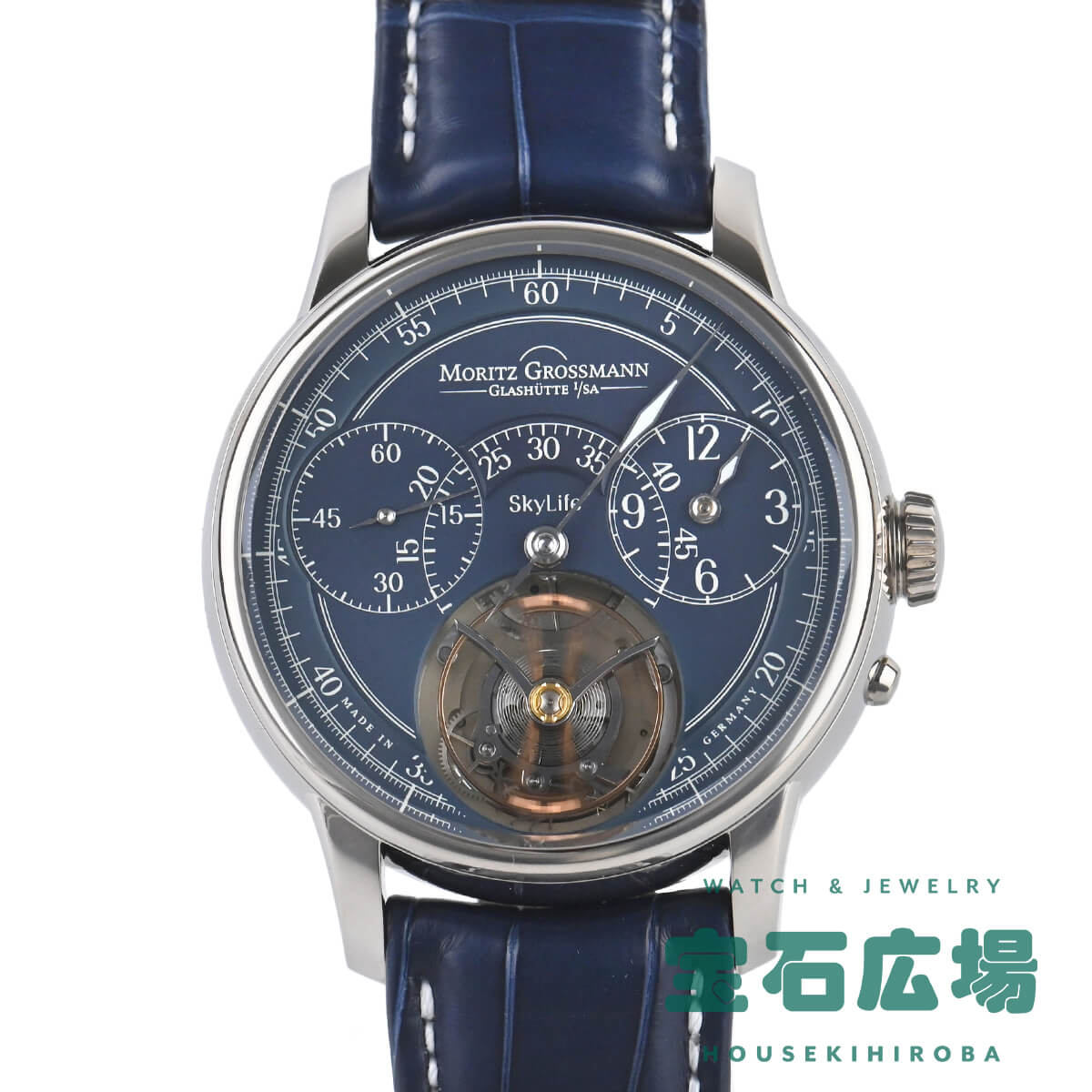 モリッツ・グロスマン MORITZ GROSSMANN トゥールビヨン スカイライフ MG-001909【中古】【極美品】メンズ 腕時計 送料無料