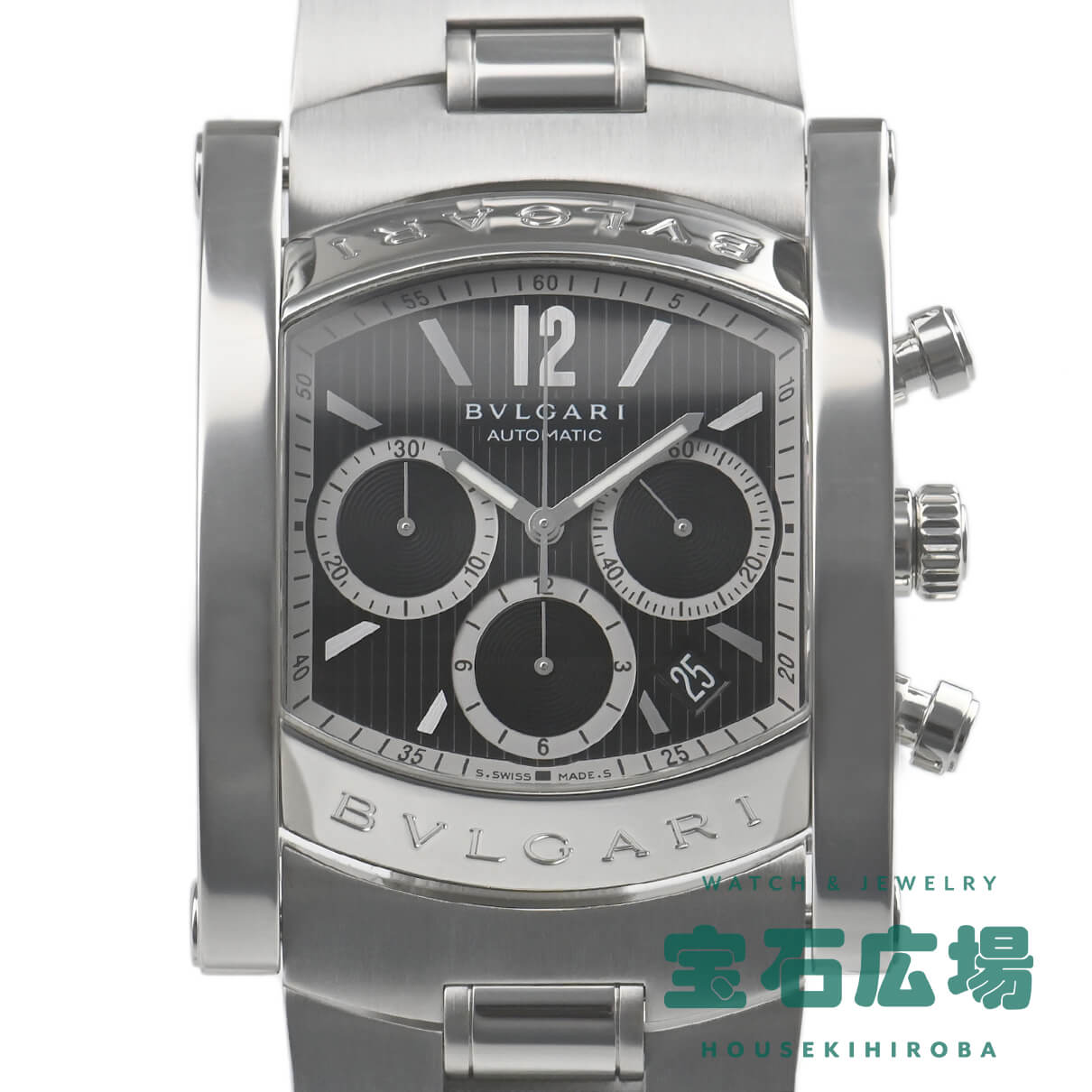 ブルガリ BVLGARI アショーマクロノ AA48BSSDCH【中古】メンズ 腕時計 送料無料