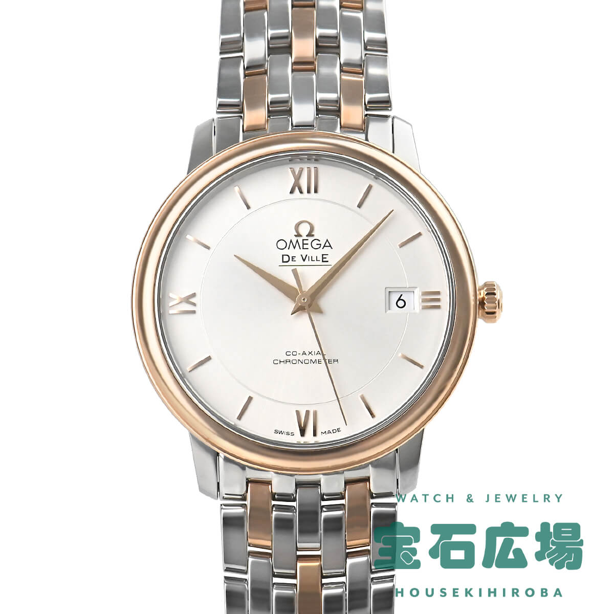 ご購入前に必ずご確認ください。 商品NOOM1372 ブランドオメガ 商品名デ・ヴィル プレステージ コーアクシャル 型番424.20.37.20.02.002 機械自動巻き 材質ステンレス・レッドゴールド ブレス・ストラップブレス タイプ...