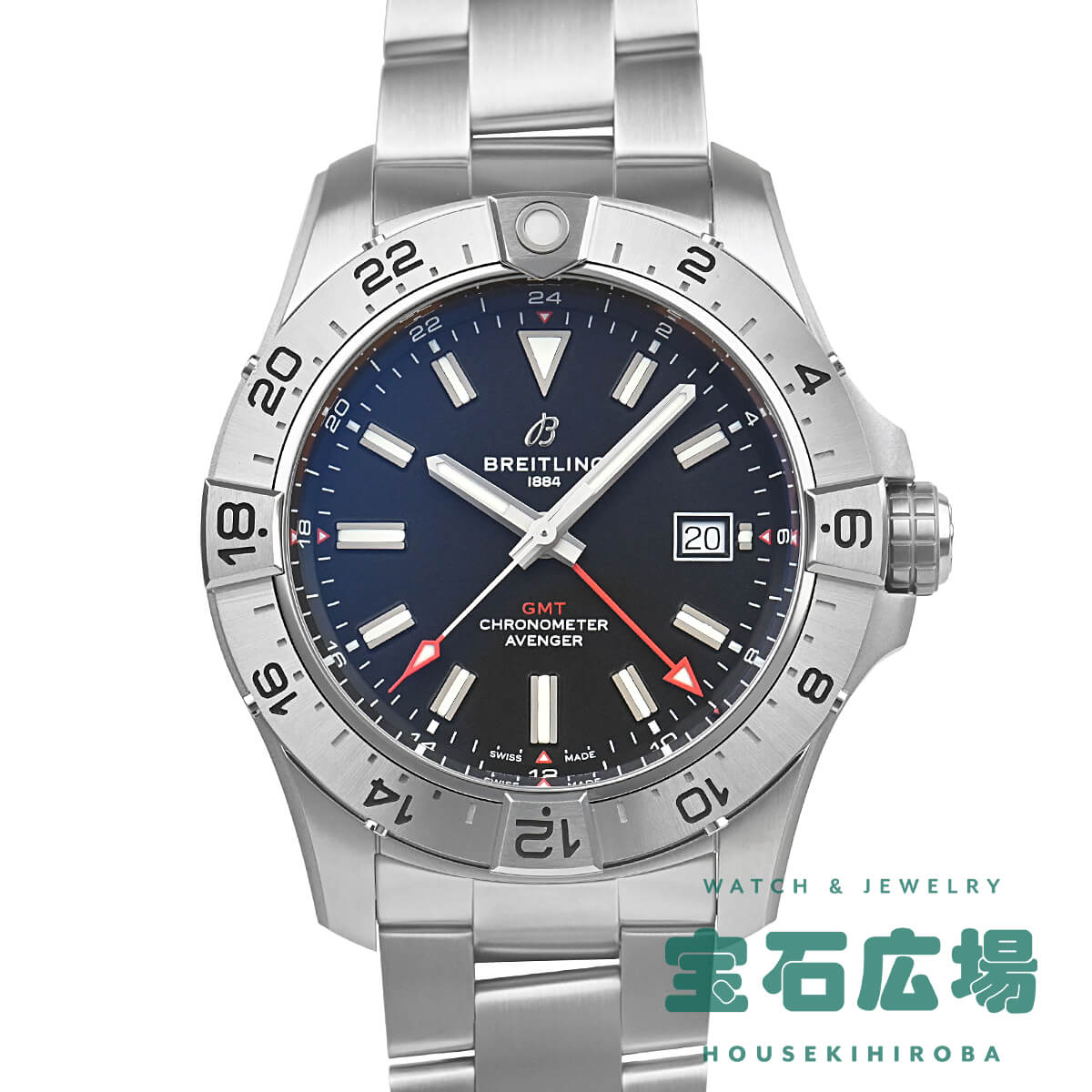 ブライトリング アベンジャー オートマチック GMT 44 A32320101B1A1の写真