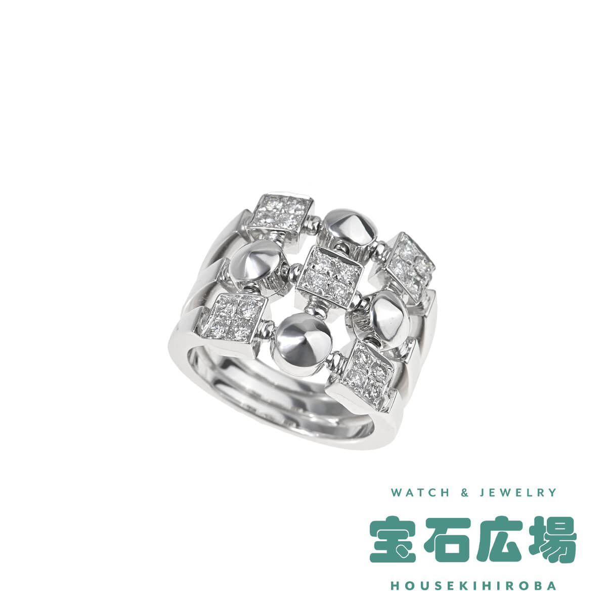 ブルガリ BVLGARI ルチア ダイヤ 3バンドリング 【中古】レディース ジュエリー 送料無料