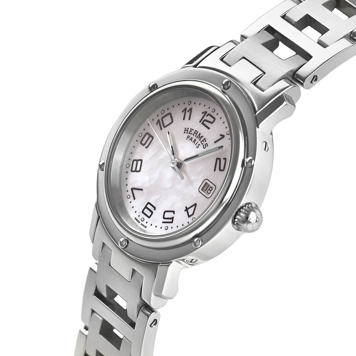 エルメス HERMES クリッパー CL6.410【中古】ユニセックス 腕時計 送料無料