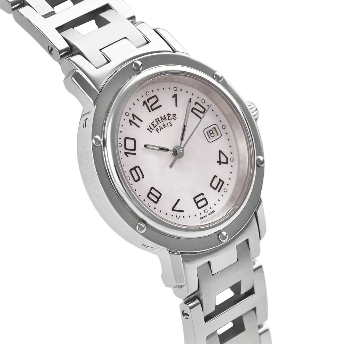 エルメス HERMES クリッパー CL6.410【中古】ユニセックス 腕時計 送料無料