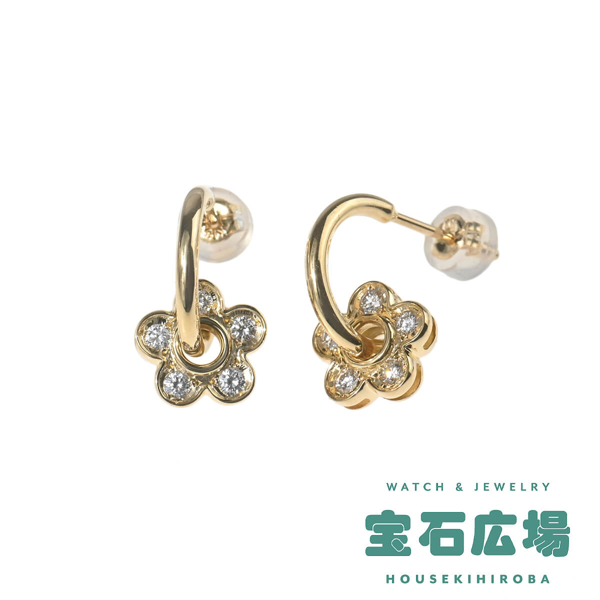 ☆星の砂☆PT ダイヤモンド ピアス