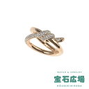 ティファニー TIFFANY&Co. ノット ダブルロウ ハーフパヴェダイヤ リング 69526284【中古】レディース ジュエリー 送料無料