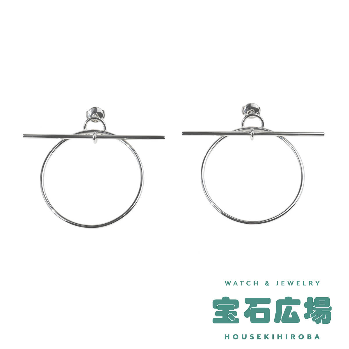 エルメス ループ（MM） ピアス H114504B 00【中古】ユニセックス ジュエリー 送料無料のサムネイル