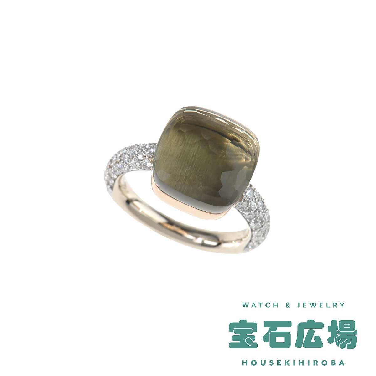 ポメラート Pomellato ヌードマキシ プラシオライト・パヴェダイヤ リング PAB4010_O6000_DB0PA【新品】レディース ジュエリー 送料無料のサムネイル