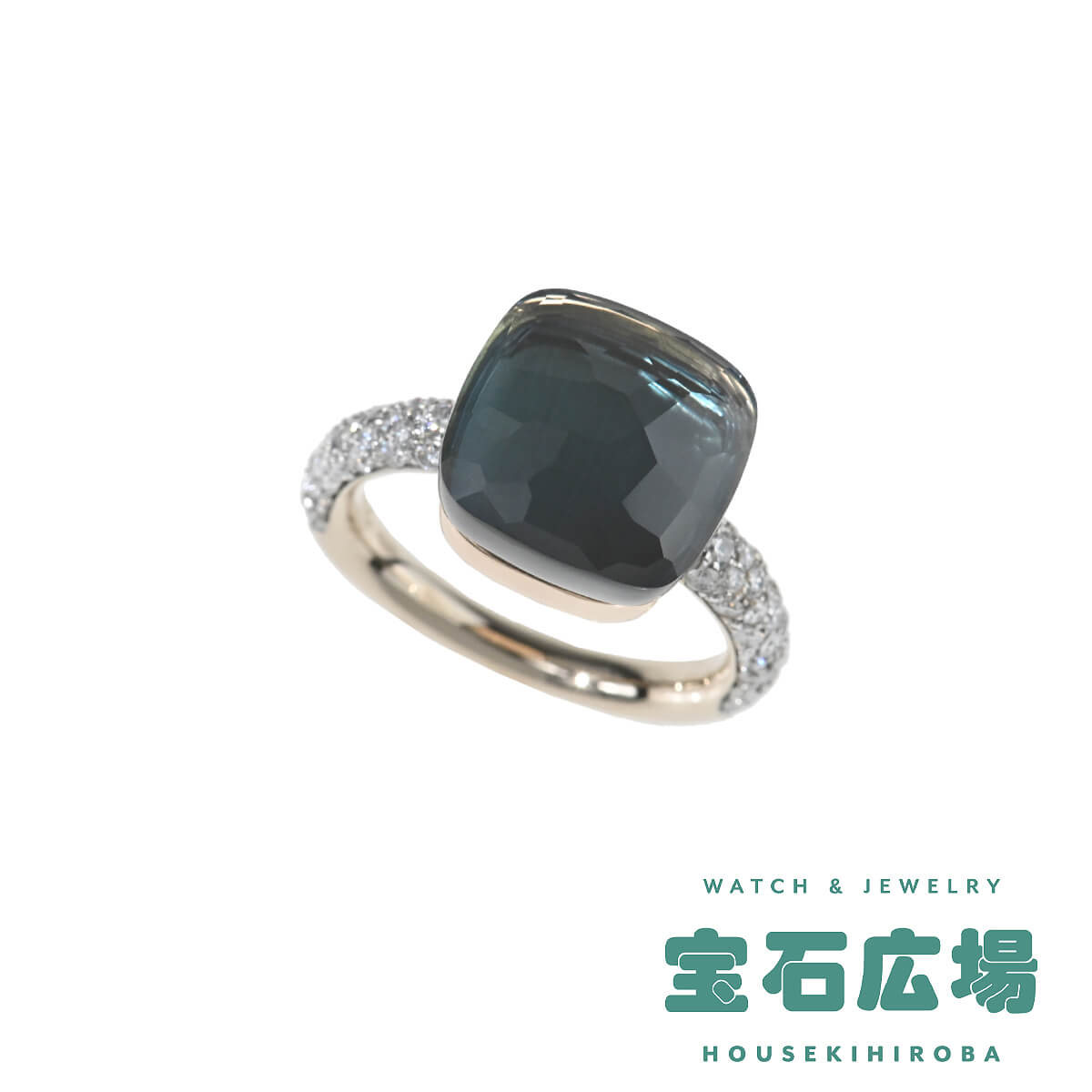 ポメラート Pomellato ヌードマキシ ロンドンブルートパーズ・パヴェダイヤ リング PAB4010_O6000_DB0TL【新品】レディース ジュエリー 送料無料のサムネイル