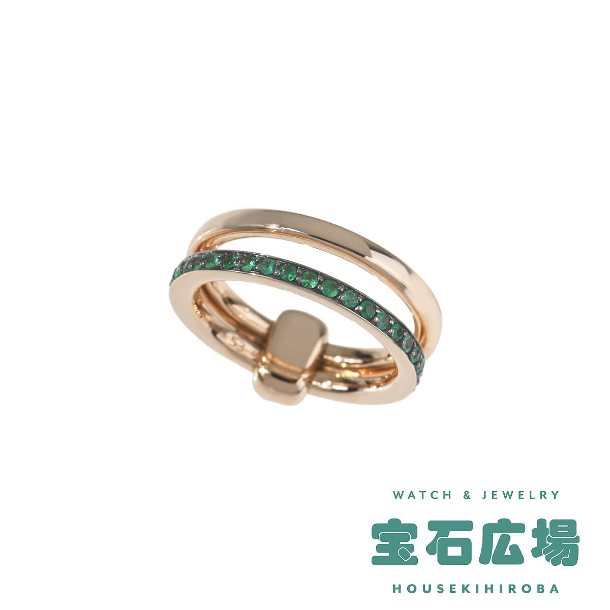 ポメラート Pomellato トゥギャザー エメラルド ダブルリング PAC0100_O7BKR_SM000_53 レディース ジュエリー 送料無料のサムネイル