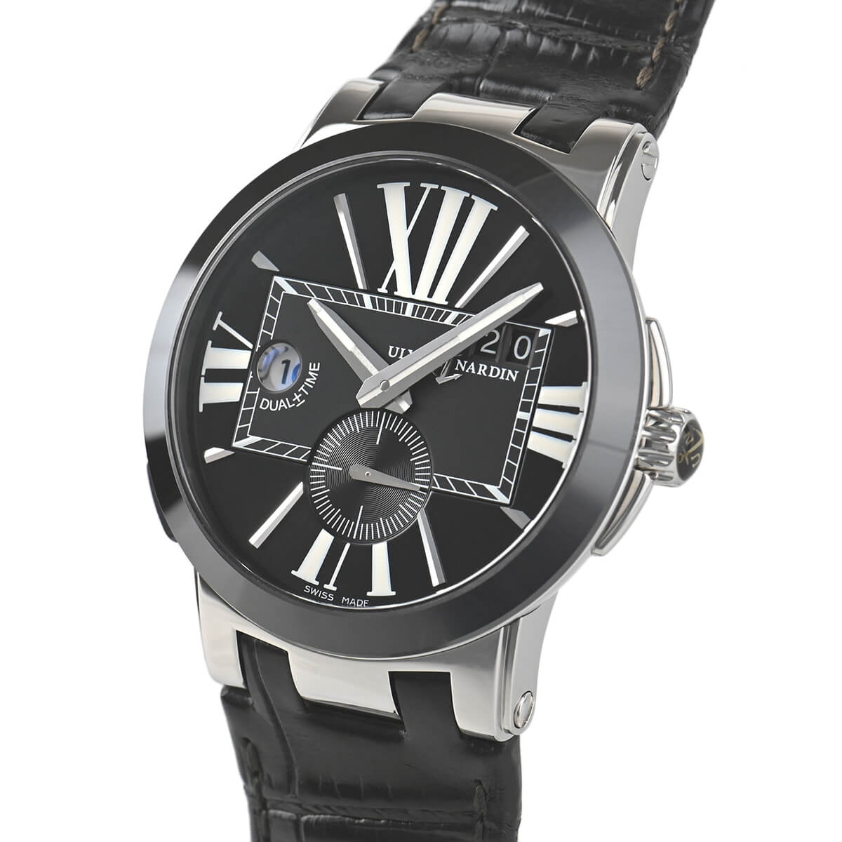 ユリス ナルダン ULYSSE NARDIN (中古) エグゼクティブ コレクション デュアルタイム 243-00/42【中古】メンズ 腕時計 送料無料