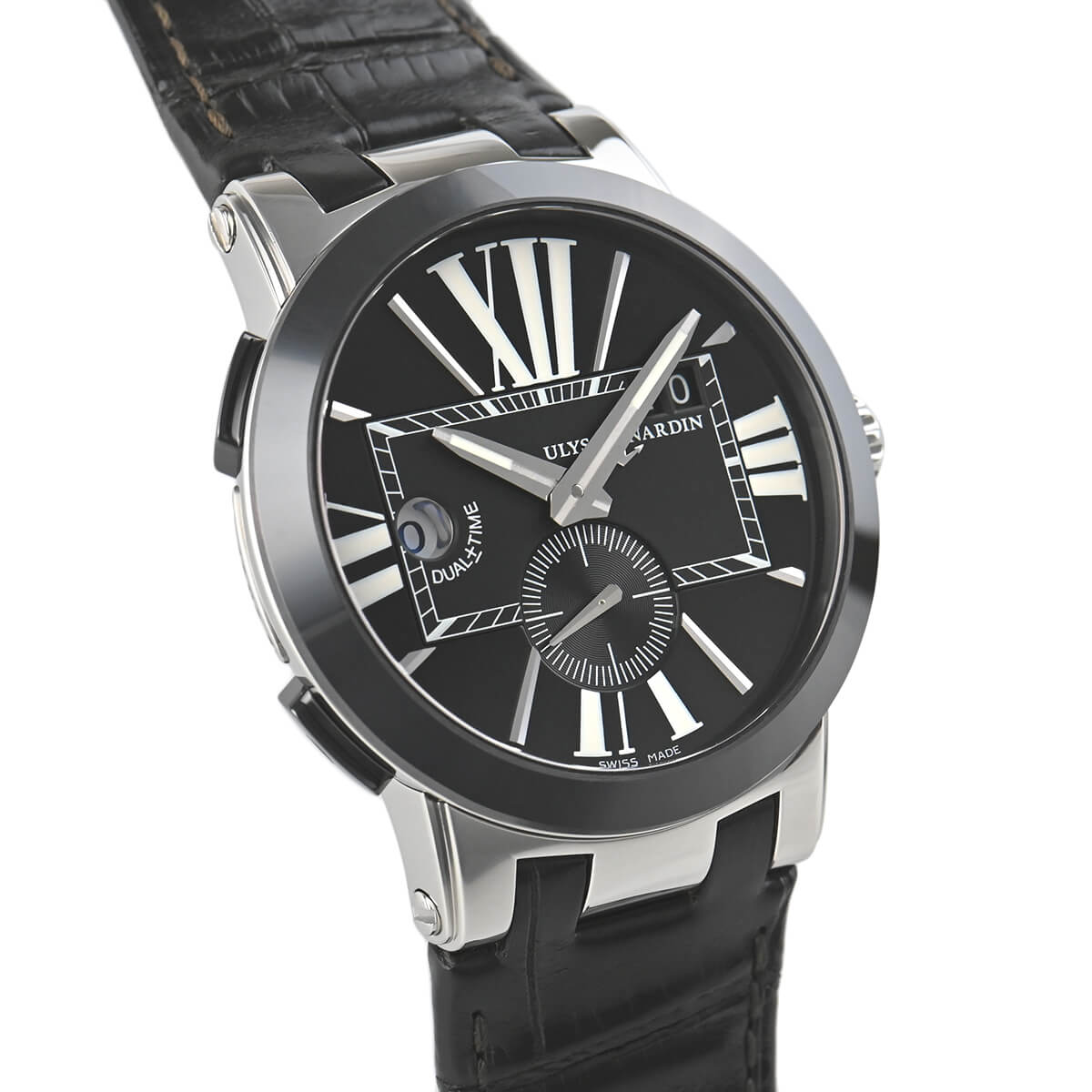 ユリス ナルダン ULYSSE NARDIN (中古) エグゼクティブ コレクション デュアルタイム 243-00/42【中古】メンズ 腕時計 送料無料