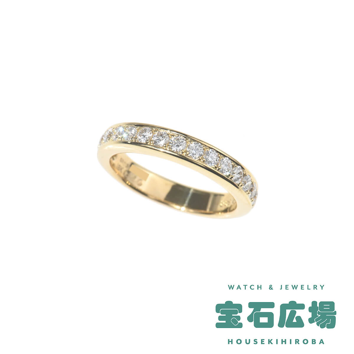Rakuten - ギメル ハーフエタニティ ダイヤ リング 【中古】ユニセックス ジュエリー 送料無料
