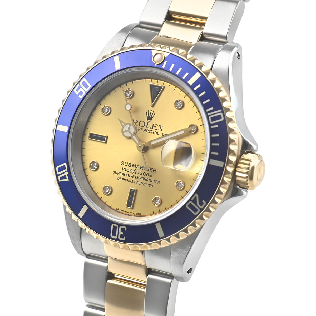 ロレックス ROLEX サブマリーナー デイト 16613SG【中古】メンズ 腕時計 送料無料