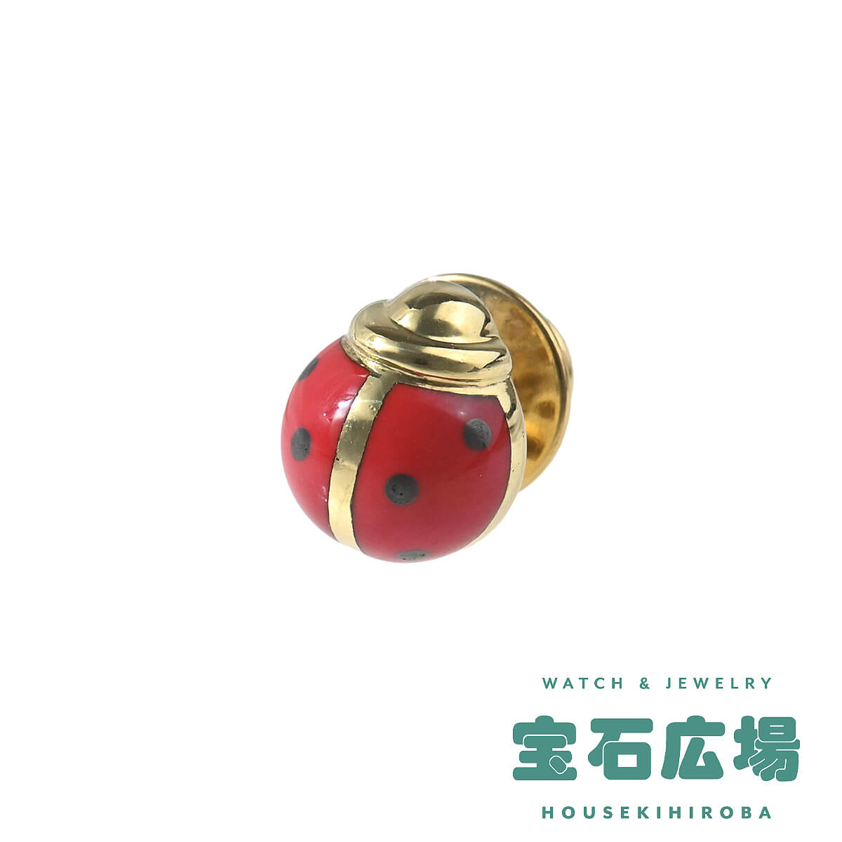 ポンテヴェキオ Ponte Vecchio テントウ虫 ピンブローチ 【中古】ユニセックス ジュエリー 送料無料