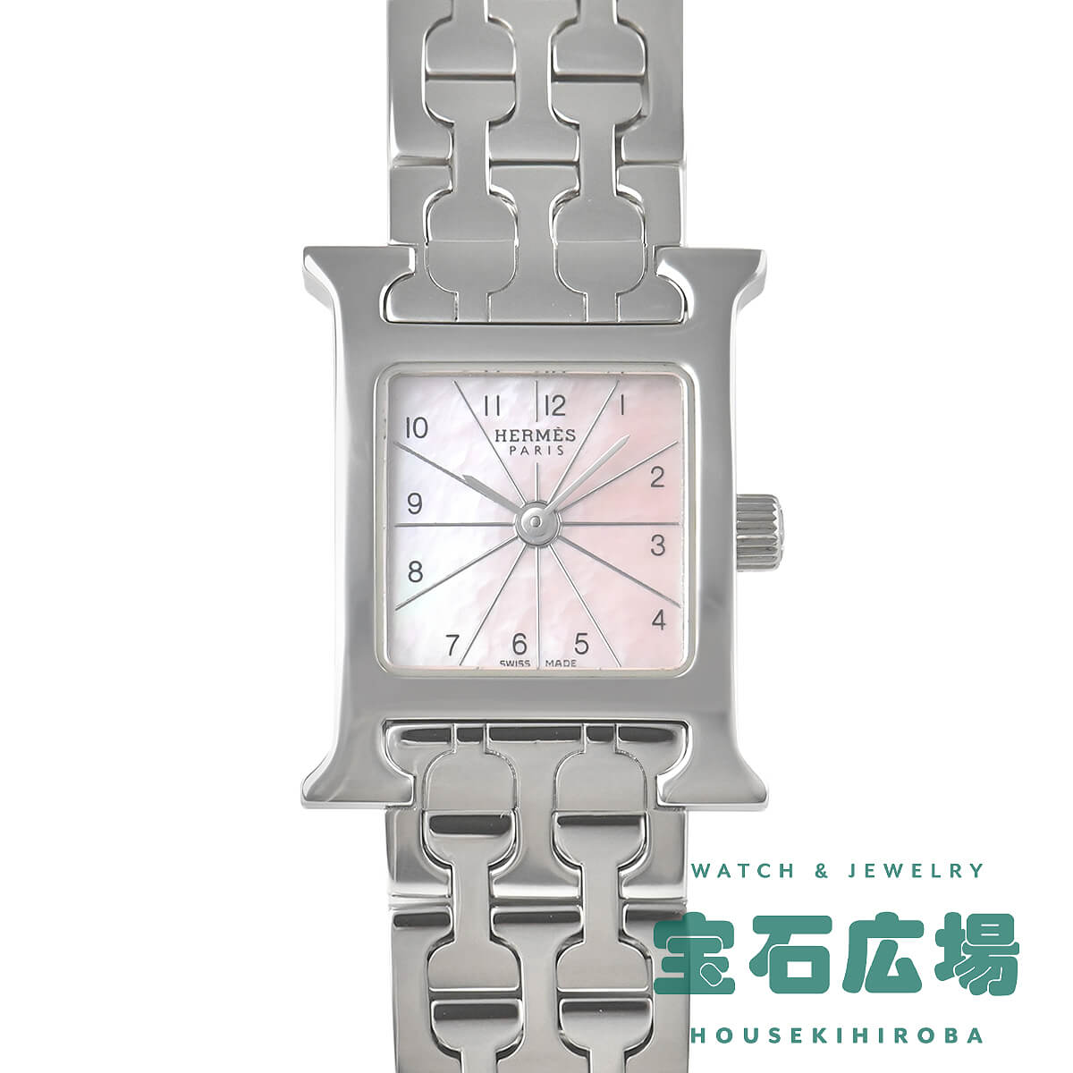 エルメス HERMES Hウォッチ ミニ HH1.110.214/4835【中古】レディース 腕時計 ...
