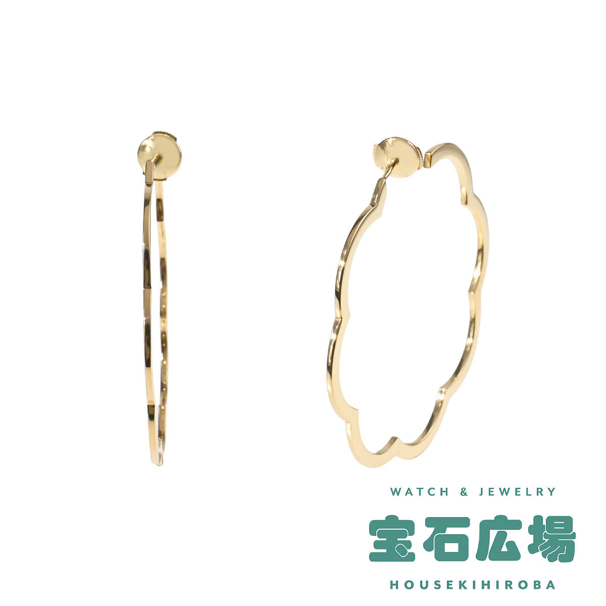 シャネル CHANEL カメリア フープピアス（ラージ） 【中古】レディース ジュエリー 送料無料