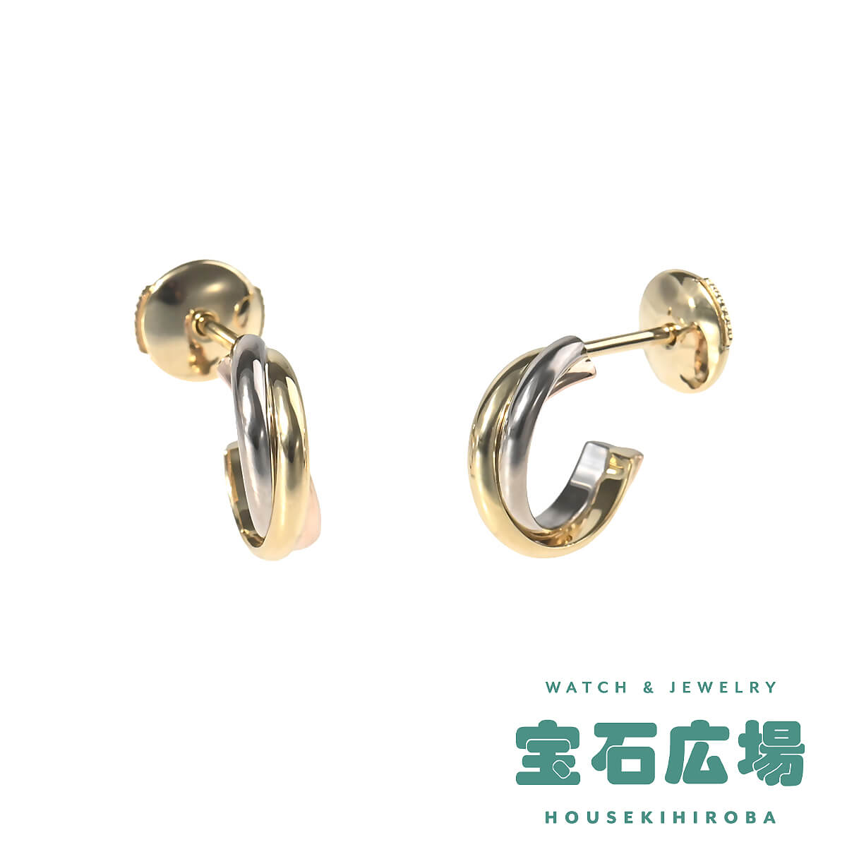 カルティエ Cartier トリニティ フープピアス（ミニ） B8301540【中古】ユニセックス  ...