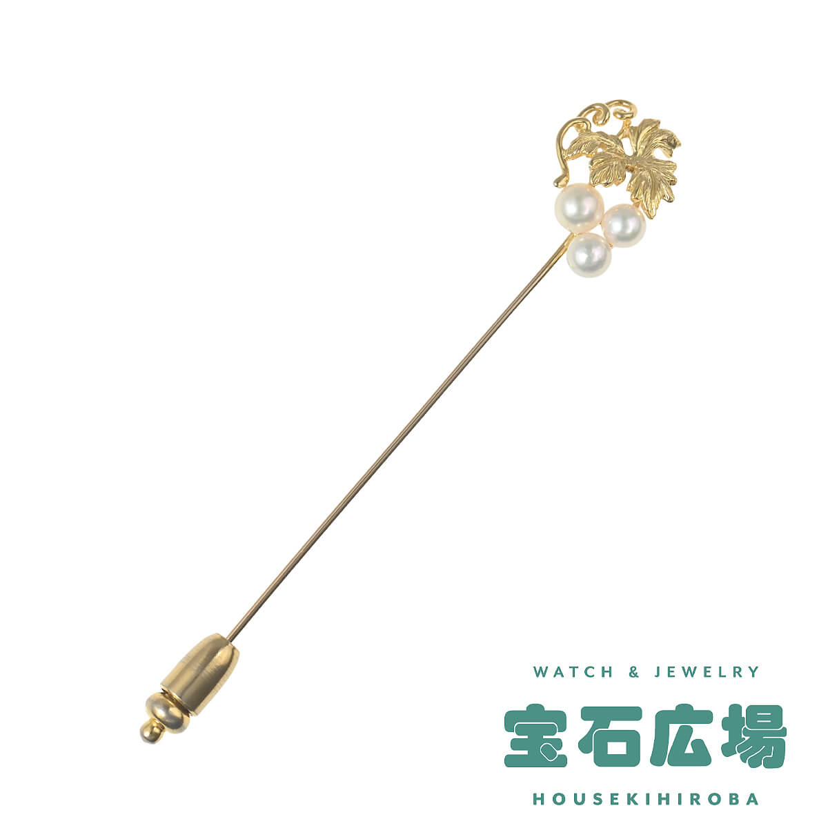 【お値下げしました】MIKIMOTOゴルフモチーフ　パール付きフルーツピック お値下げしました】MIKIMOTOゴルフモチーフ パール付きフルーツピック