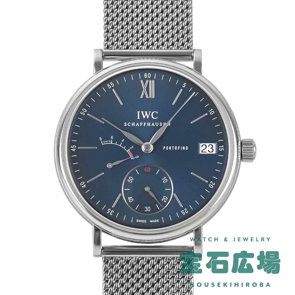 IWC アイダブリューシー ポートフィノ ハンドワインド8デイズ IW510116【中古】メンズ 腕時計 送料無料