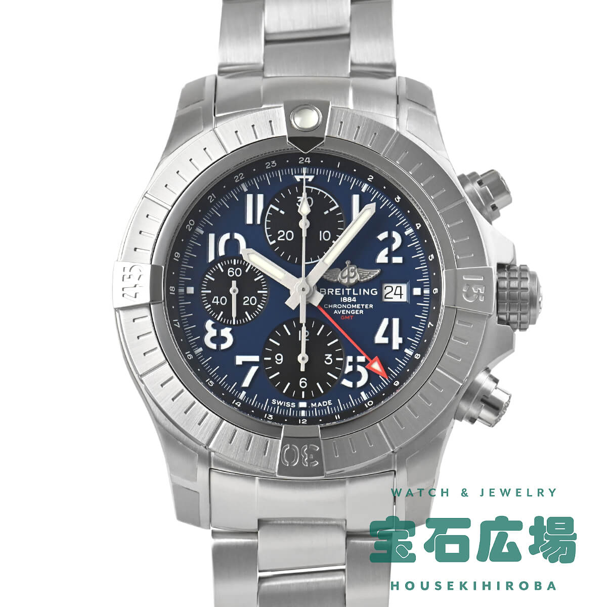 Rakuten - ブライトリング BREITLING アベンジャークロノグラフ GMT 45 A24315101C1A1【新品】メンズ 腕時計 送料無料